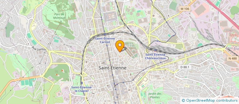 localisation de l'entreprise LE TRAVAIL DE LA NUIT  SAINT-ETIENNE