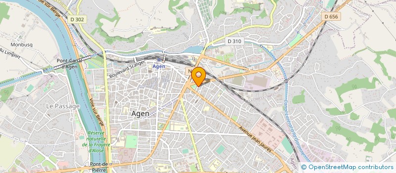 localisation de l'entreprise LE TRAVAILLEUR DU SUD OUEST  AGEN