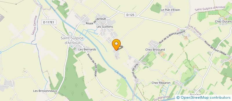 localisation de l'entreprise LE TREBUCHET à SAINT-PORCHAIRE