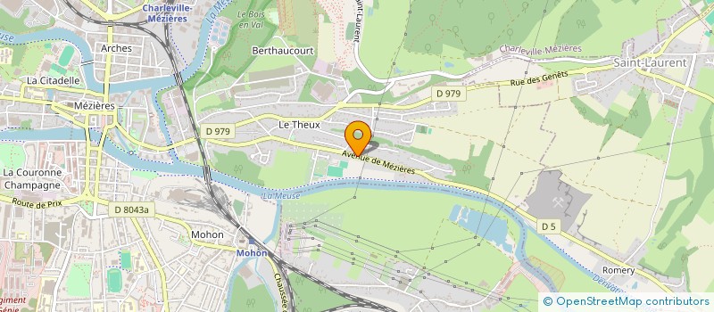 localisation de l'entreprise LE TREFLE  CHARLEVILLE-MEZIERES