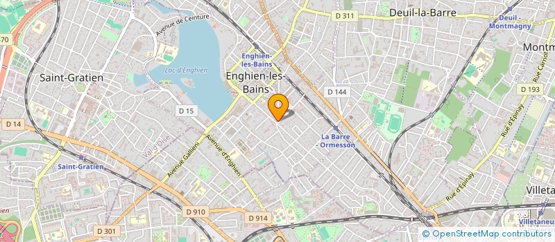 localisation de l'entreprise LE TREFLE à ENGHIEN-LES-BAINS