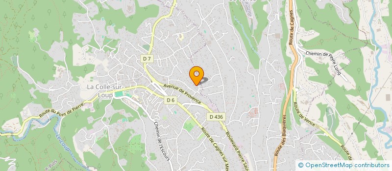 localisation de l'entreprise LE TREFLE  LA COLLE-SUR-LOUP