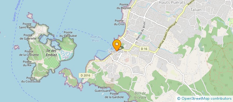 localisation de l'entreprise LE TREFLE à SIX-FOURS-LES-PLAGES