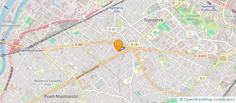 localisation de l'entreprise LE TREFLE  NANTERRE