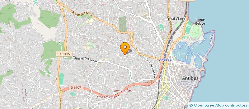 localisation de l'entreprise LE TREFLE à ANTIBES