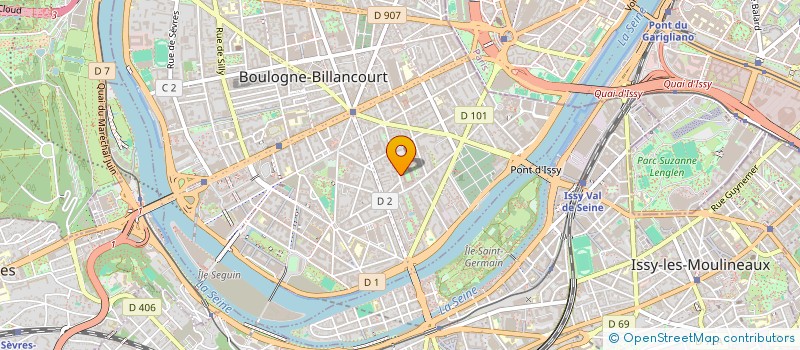 localisation de l'entreprise LE TREFLE à BOULOGNE-BILLANCOURT