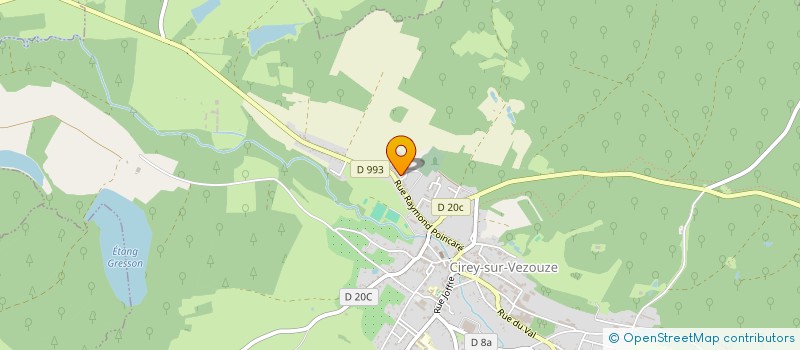 localisation de l'entreprise LE TREFLE  CIREY-SUR-VEZOUZE