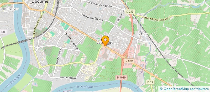 localisation de l'entreprise LE TREFLE à LIBOURNE