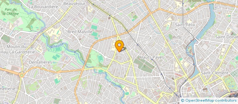 localisation de l'entreprise LE TREFLE à NANTES