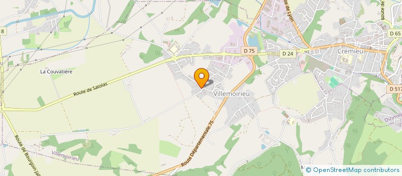 localisation de l'entreprise LE TREFLE  VILLEMOIRIEU