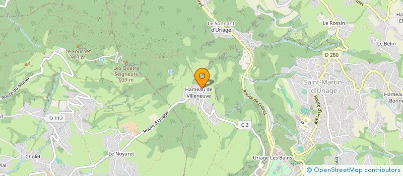 localisation de l'entreprise LE TREFLE  SAINT-MARTIN-D'URIAGE