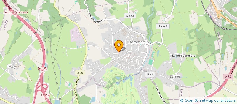 localisation de l'entreprise LE TREFLE A 4 FEUILLES  DOMMARTIN