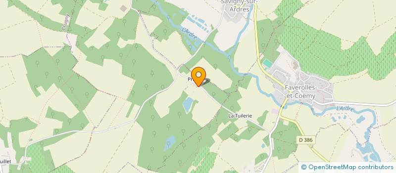 localisation de l'entreprise LE TREFLE A 4 FEUILLES  SERZY-ET-PRIN