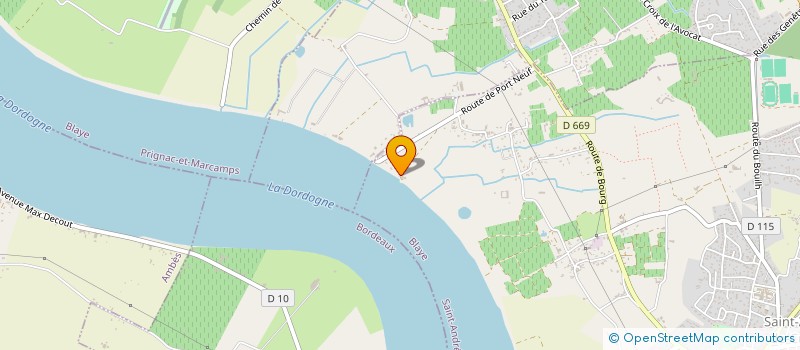 localisation de l'entreprise LE TREFLE A 4 FEUILLES  SAINT-ANDRE-DE-CUBZAC