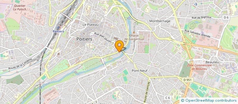 localisation de l'entreprise LE TREFLE A 4L  POITIERS