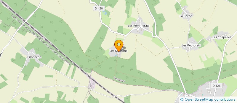 localisation de l'entreprise LE TREFLE A QUATRE FEUILLES  CERISIERS