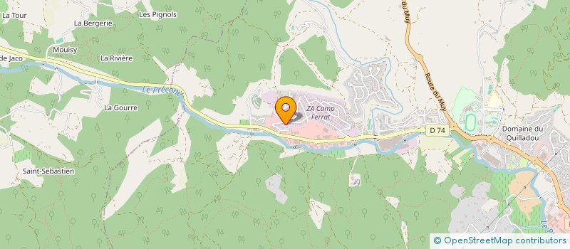 localisation de l'entreprise LE TREFLE ORANGE à SAINTE-MAXIME