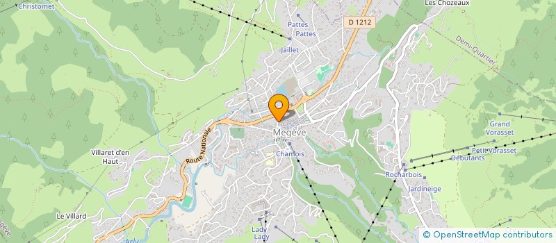 localisation de l'entreprise LE TREFLE VERT à MEGEVE