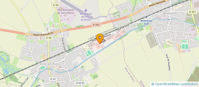 localisation de l'entreprise LE TREHOULET à VITRY-EN-ARTOIS