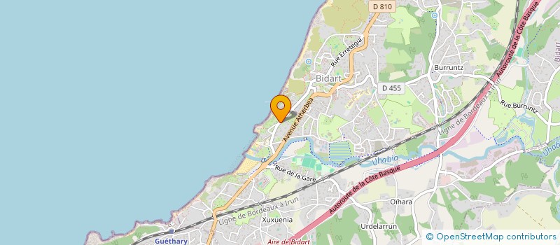 localisation de l'entreprise LE TREIZE à BIDART