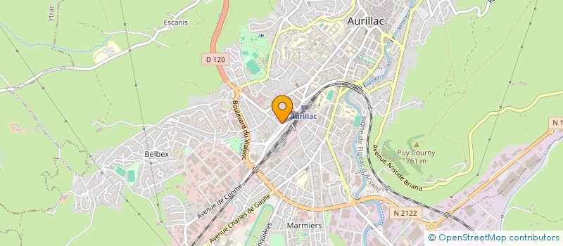 localisation de l'entreprise LE TREMBLANT à AURILLAC