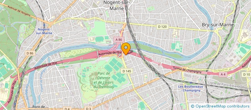 localisation de l'entreprise LE TREMBLAY à CHAMPIGNY-SUR-MARNE