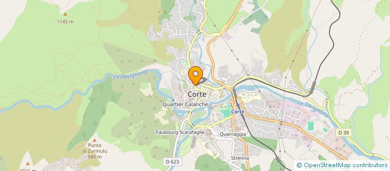 localisation de l'entreprise LE TRESOR à CORTE