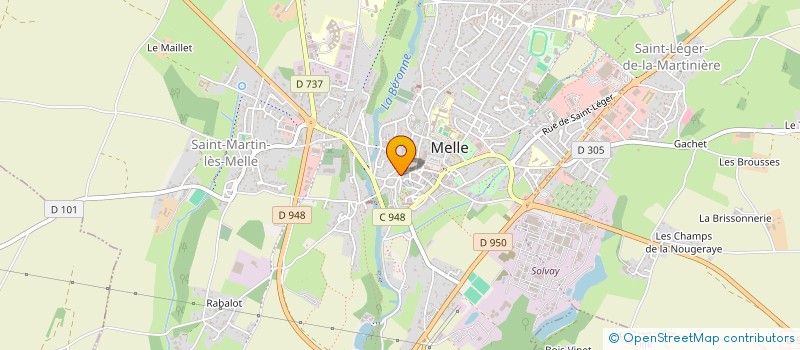 localisation de l'entreprise LE TRESOR à MELLE