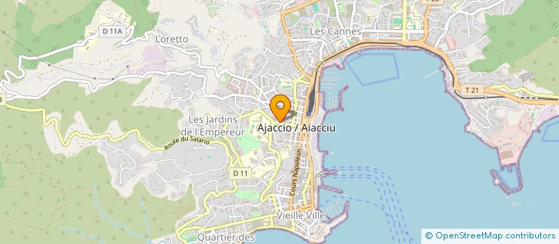 localisation de l'entreprise LE TRESOR DE LAVA à AJACCIO