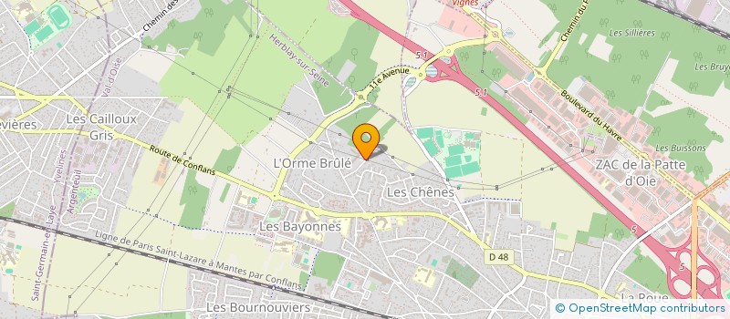 localisation de l'entreprise LE TRESOR DE SON COEUR  HERBLAY-SUR-SEINE