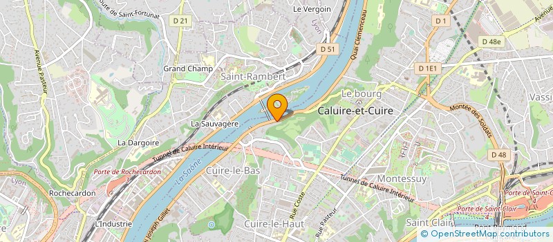 localisation de l'entreprise LE TRESOR'S à CALUIRE-ET-CUIRE