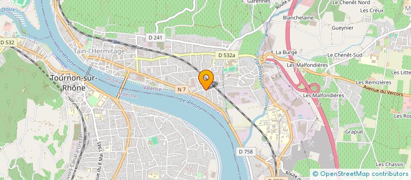 localisation de l'entreprise LE TREVIS  TAIN-L'HERMITAGE