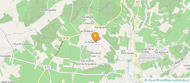 localisation de l'entreprise LE TREZIDOUX à CHAMPMILLON
