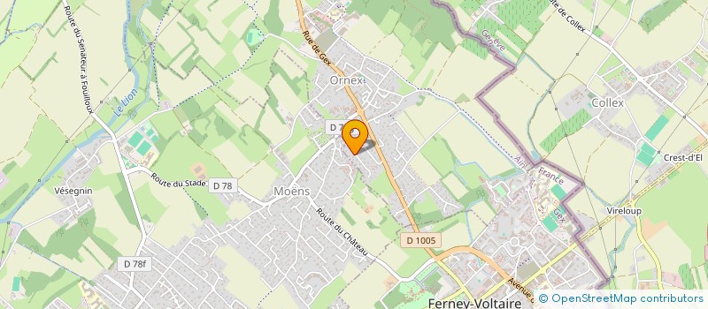 localisation de l'entreprise LE TRIANGLE  ORNEX