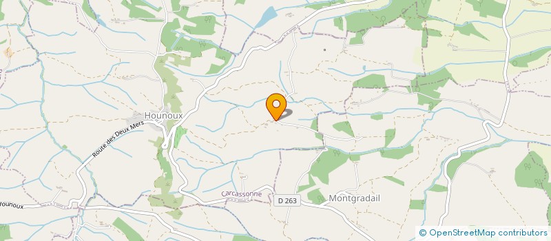 localisation de l'entreprise LE TRIANGLE  HOUNOUX