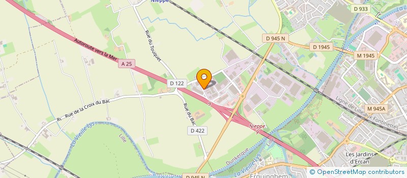 localisation de l'entreprise LE TRIANGLE  NIEPPE