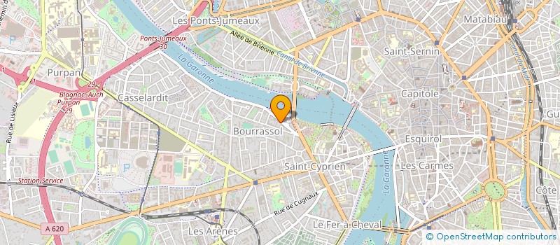 localisation de l'entreprise LE TRIANGLE à TOULOUSE