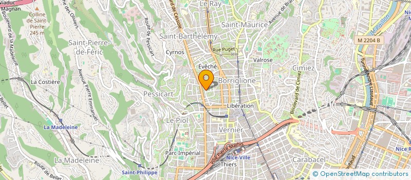 localisation de l'entreprise LE TRIANGLE D'OR à NICE