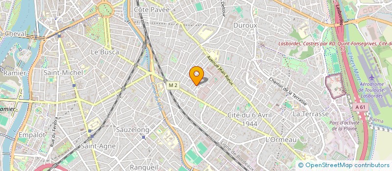 localisation de l'entreprise LE TRIANGLE D OR à TOULOUSE