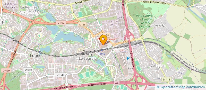 localisation de l'entreprise LE TRIANGLE D'OR  TORCY