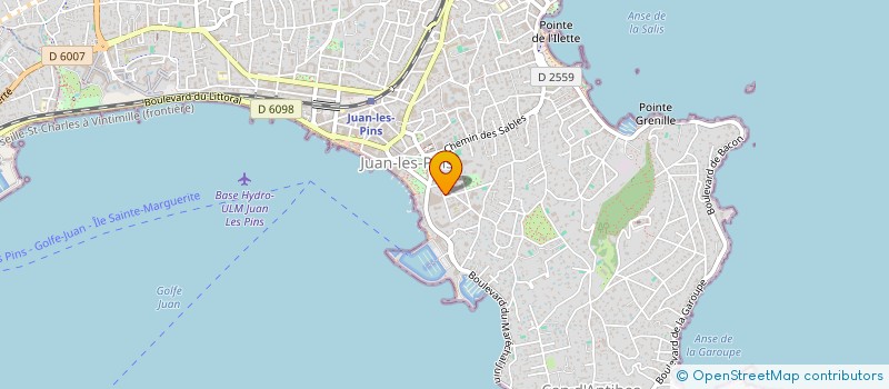 localisation de l'entreprise LE TRIANGLE DU CAP  ANTIBES
