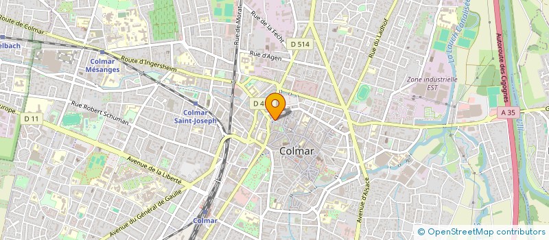 localisation de l'entreprise LE TRIANGLE DU MUSEE  COLMAR