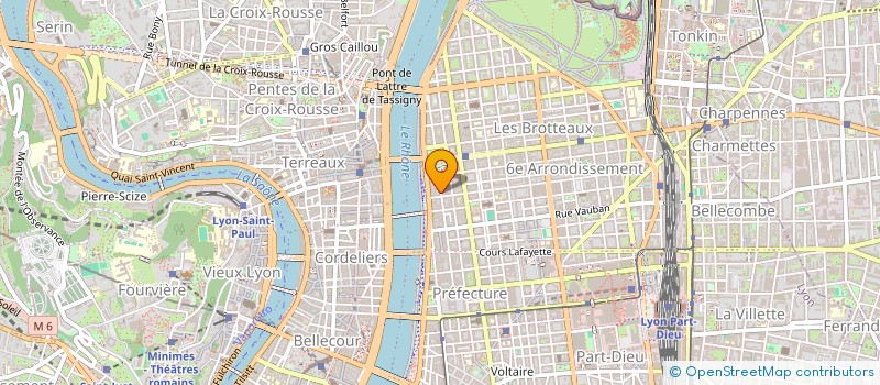 localisation de l'entreprise LE TRIANGLE GOURMAND à LYON