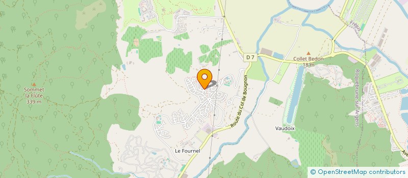 localisation de l'entreprise LE TRIANGLE SARL  ROQUEBRUNE-SUR-ARGENS