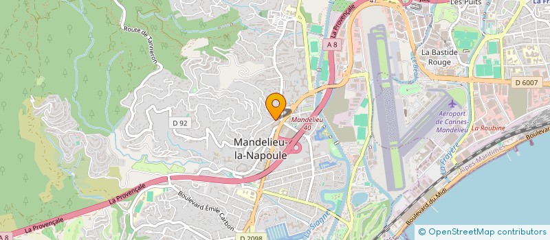 localisation de l'entreprise LE TRIANON à MANDELIEU-LA-NAPOULE