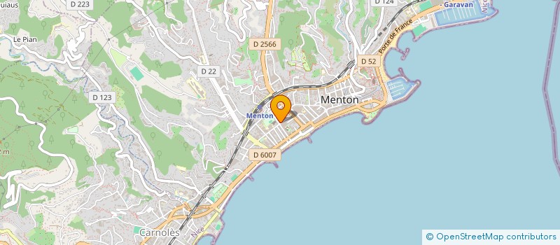 localisation de l'entreprise LE TRIANON à MENTON
