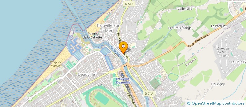 localisation de l'entreprise LE TRIANON  TROUVILLE-SUR-MER