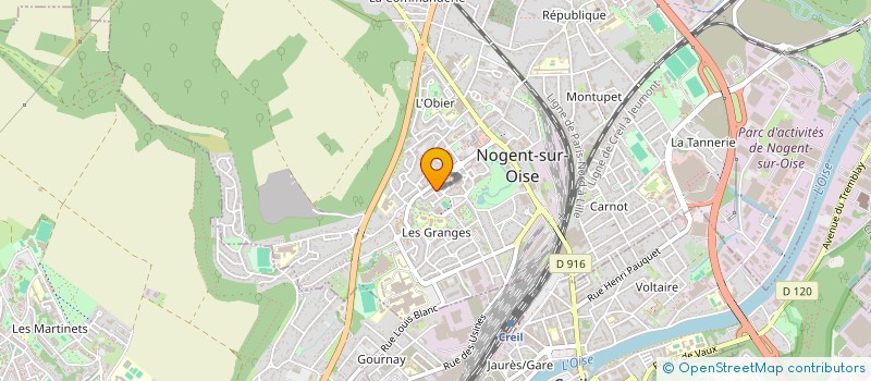 localisation de l'entreprise LE TRICOSY  NOGENT-SUR-OISE