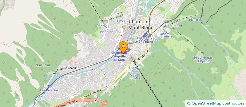 localisation de l'entreprise LE TRICOUNI SARL à CHAMONIX-MONT-BLANC