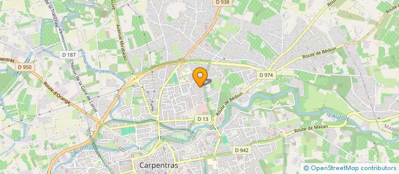 localisation de l'entreprise LE TRIDANT  CARPENTRAS